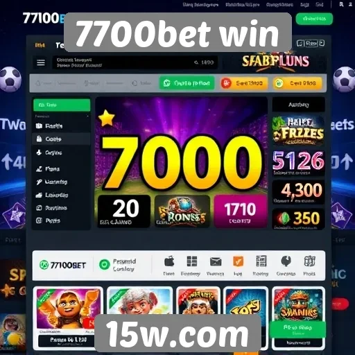 Interface do usuário do 7700bet win é intuitiva